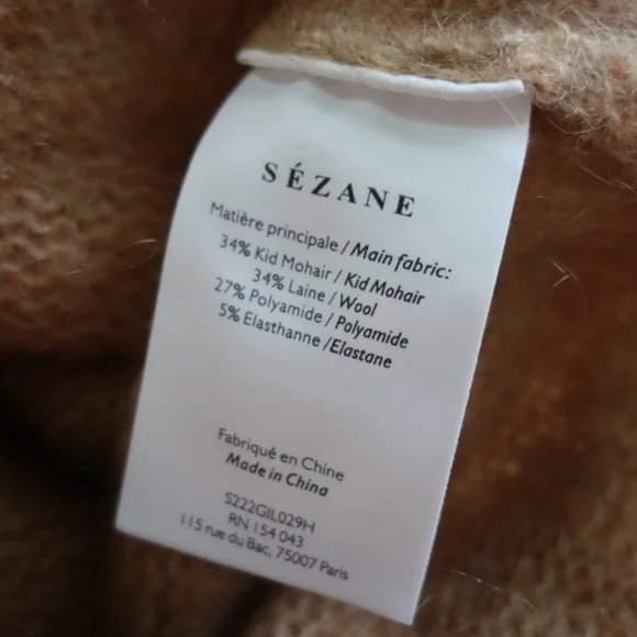Sezane | Mia Cardigan in Camel - Picture 6 of 7